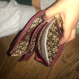 Tory Burch maroon wallet